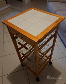Carrello da cucina in legno