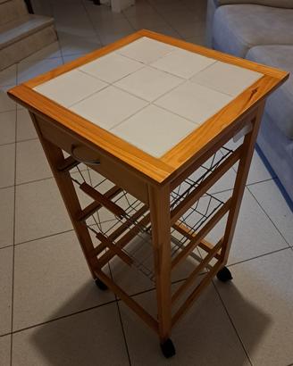 Carrello da cucina in legno