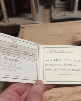 Esclusivo ed unico ciondolo oro bianco 18kt