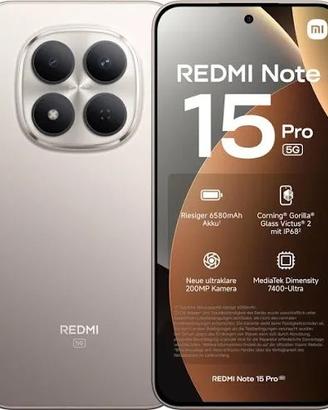 Xiaomi redmi note 15 pro 5g 12/512