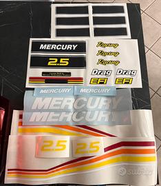 Adesivi mercury racing 2.5