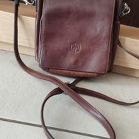 borsa tracolla uomo vera pelle. 