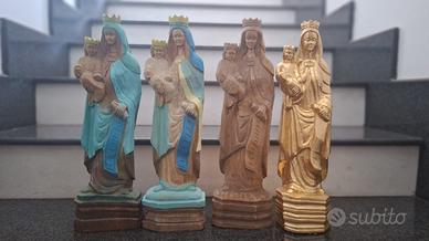 Statua Madonna Inconorata con Bambino in Legno