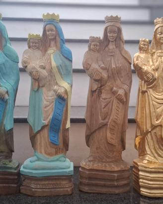 Statua Madonna Inconorata con Bambino in Legno