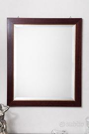 Specchio in legno arte povera