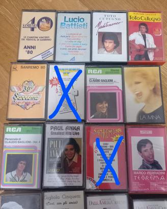 cassette vintage musicassette varie
