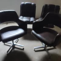 Poltroncine girevoli in vera pelle x ufficio