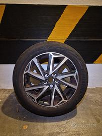 Cerchio in lega con la gomma 