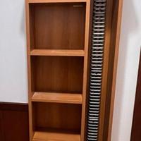 Libreria / Porta CD in legno – Design verticale sa