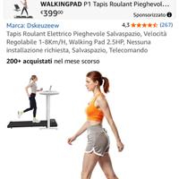 Tapis Roulant Elettrico Pieghevole