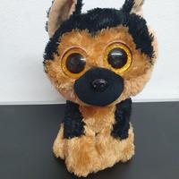 Pupazzo cagnolino occhi dolci nero e marroncino