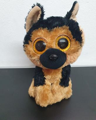 Pupazzo cagnolino occhi dolci nero e marroncino