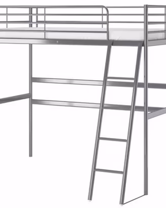 Letto a soppalco IKEA SVÄRTA 90x200 con scrivania