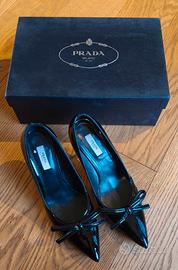 SCARPE DONNA PELLE NERA PRADA
