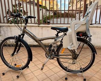 Bicicletta 28’’ B-TWIN original 700 con seggiolino