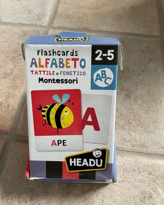 Alfabeto tattile carte Montessori