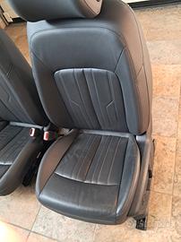 audi A6 A7 c8 sedili interni in pelle totale nera 
