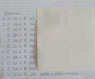 13 finestre disponibili e porta ingresso