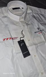 Camicia Unisex “Maserati” bianca Tg. 38