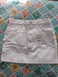 Gonna jeans bianca