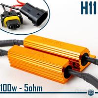 RESISTENZE CANBUS 100W-5 Ohm Kit H11 SPEGNI Avaria