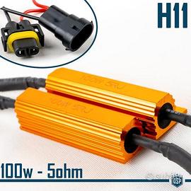 RESISTENZE CANBUS 100W-5 Ohm Kit H11 SPEGNI Avaria