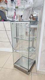Vetrina esposizione in vetro, moderna, 34x34x90