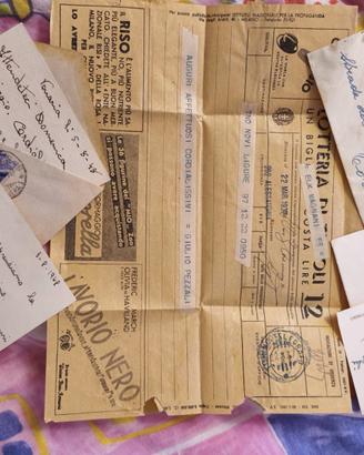 Lotto corrispondenza e documenti anni 30/40