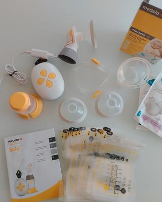 Tiralatte Medela Solo + accessori