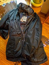 Barbour Giacca Icons Durham Tartan cerata NUOVA