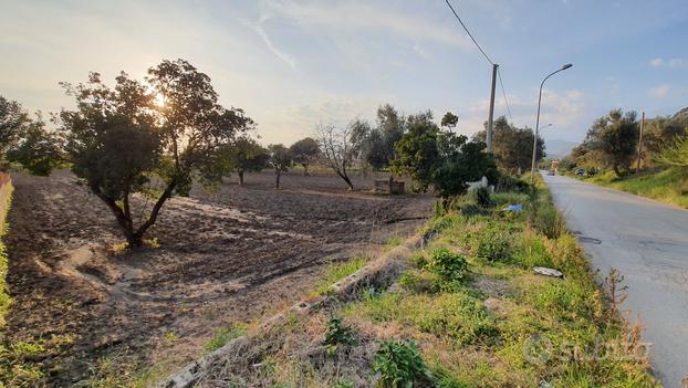 Terreno con ampio fronte strada e pozzo