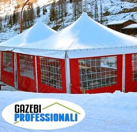 Gazebo pegoda 4x4m professionale certificato PVC