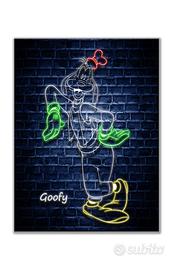 Quadro Stampa su Tela Goofy Neon – Design Moderno