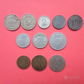 Monete Austria a partire da 20 cent. l'una