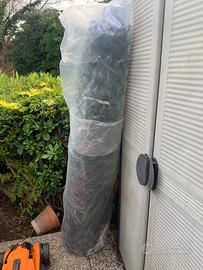 Rete da recinzione verde plastificata