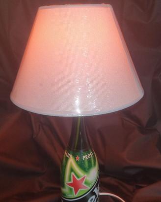 Lampada abat jour bottiglia Heineken