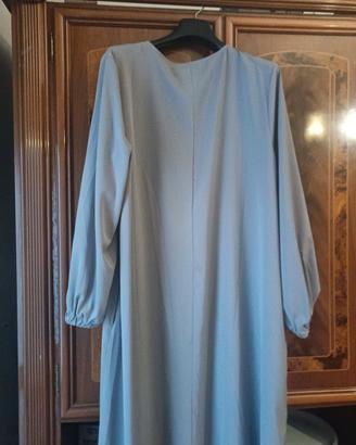 Abito lungo ampio / Abaya celeste polvere