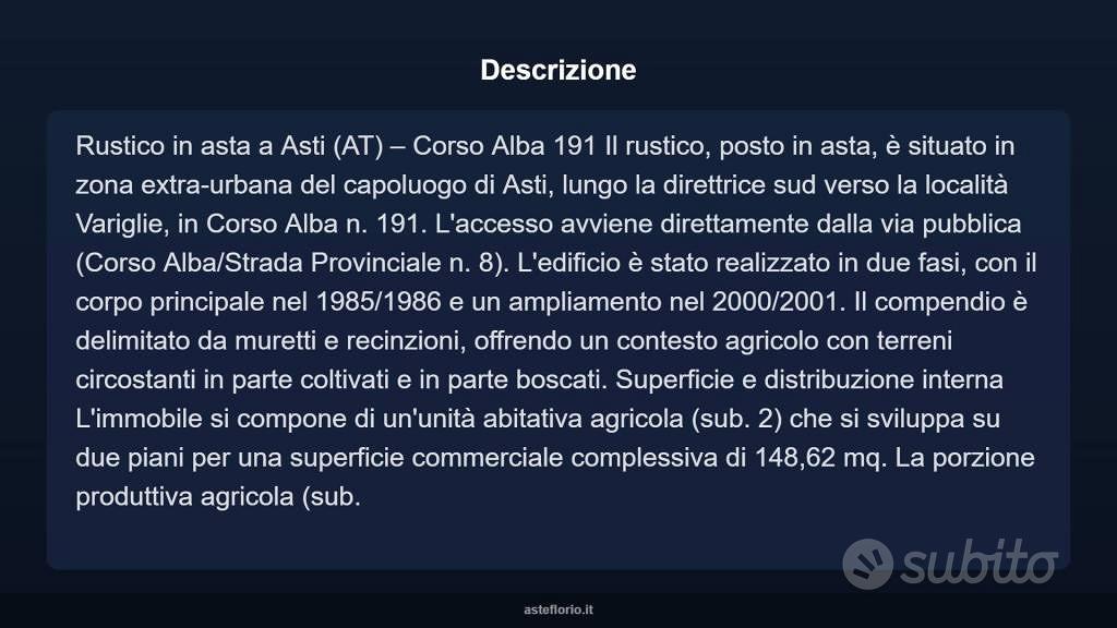 Immobile in asta di 148 m² a Asti - Vista 3
