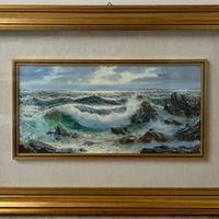 Quadro olio su tela Mare di Zanelli