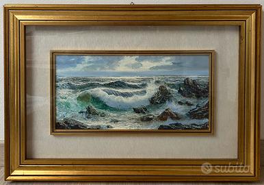 Quadro olio su tela Mare di Zanelli