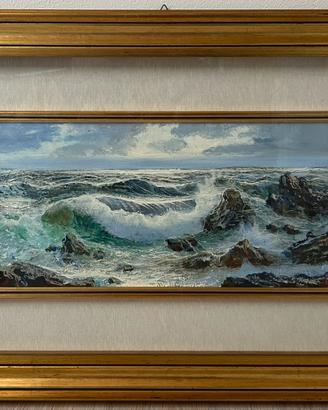 Quadro olio su tela Mare di Zanelli