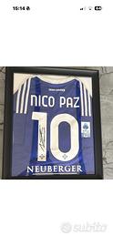 Nico paz maglia autografata Como con prove