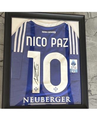 Nico paz maglia autografata Como con prove