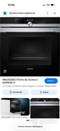 Forno siemens mod HB635GBS1J nuovo