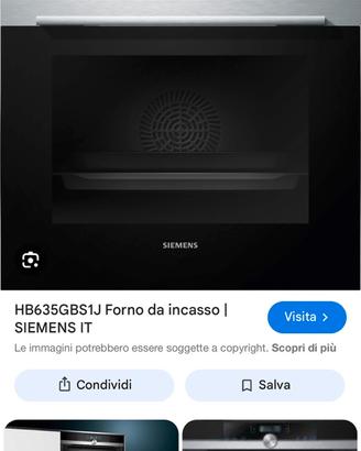 Forno siemens mod HB635GBS1J nuovo