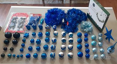 Set Addobbi natalizi blu 83 pezzi