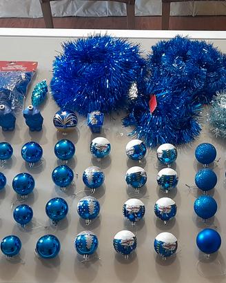 Set Addobbi natalizi blu 83 pezzi