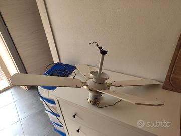 Lampadario ventilatore vintage