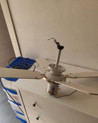 Lampadario ventilatore vintage