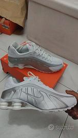 Nike Shox R4 Bianco Argento